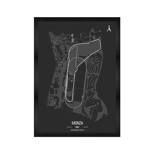 CodersParadise F1 Red Racing Car Poster Frame A4 Framed Wall Art