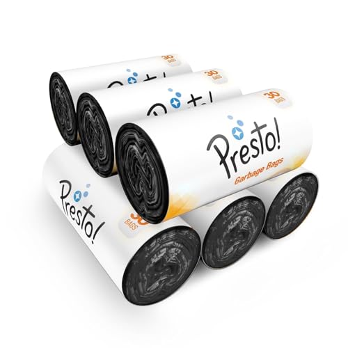 Presto! Garbage Bags Medium 180 Count Black