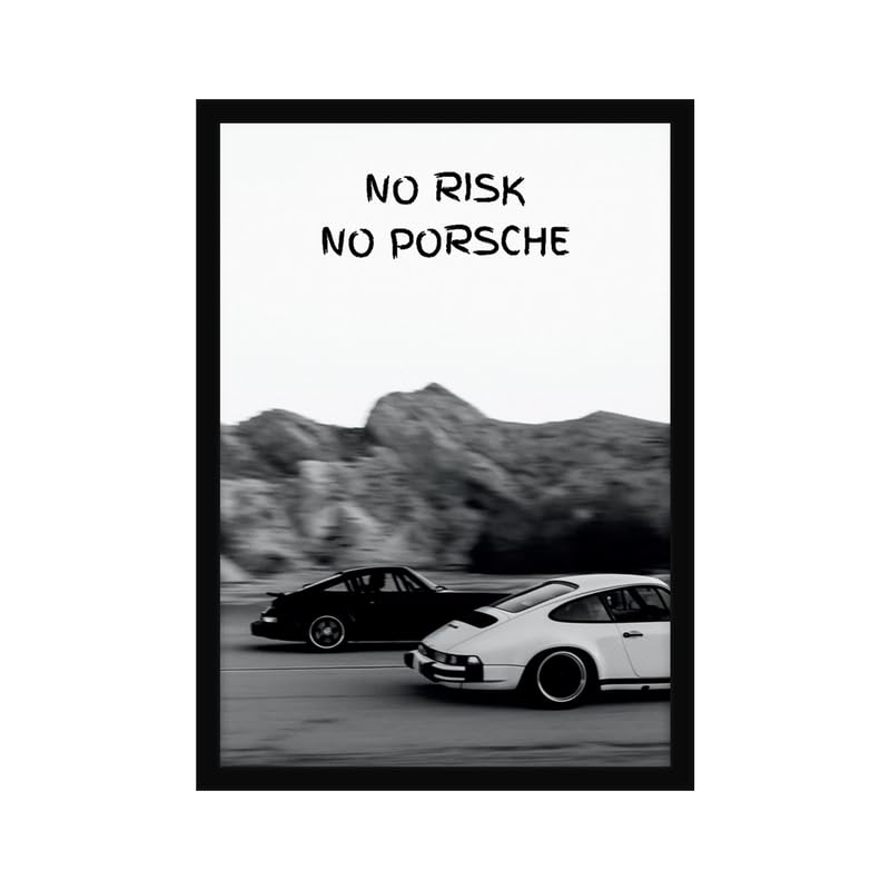 CodersParadise F1 Red Racing Car Poster Frame A4 Framed Wall Art