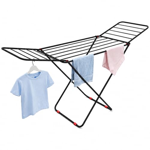 LiMETRO STEEL Stainless Steel Foldable Clothes Drying Stand Double Rack 120x54x5 cm Steel