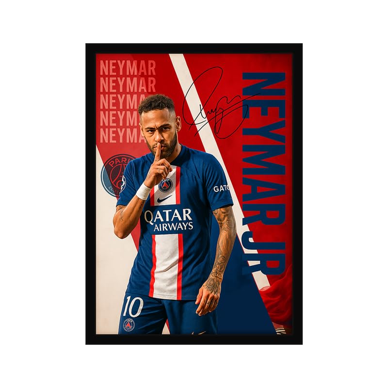 CodersParadise CR7-Inspired Football Icon Poster Frame A4 Framed Wall Art