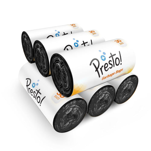 Presto! Garbage Bags Medium 180 Count Black