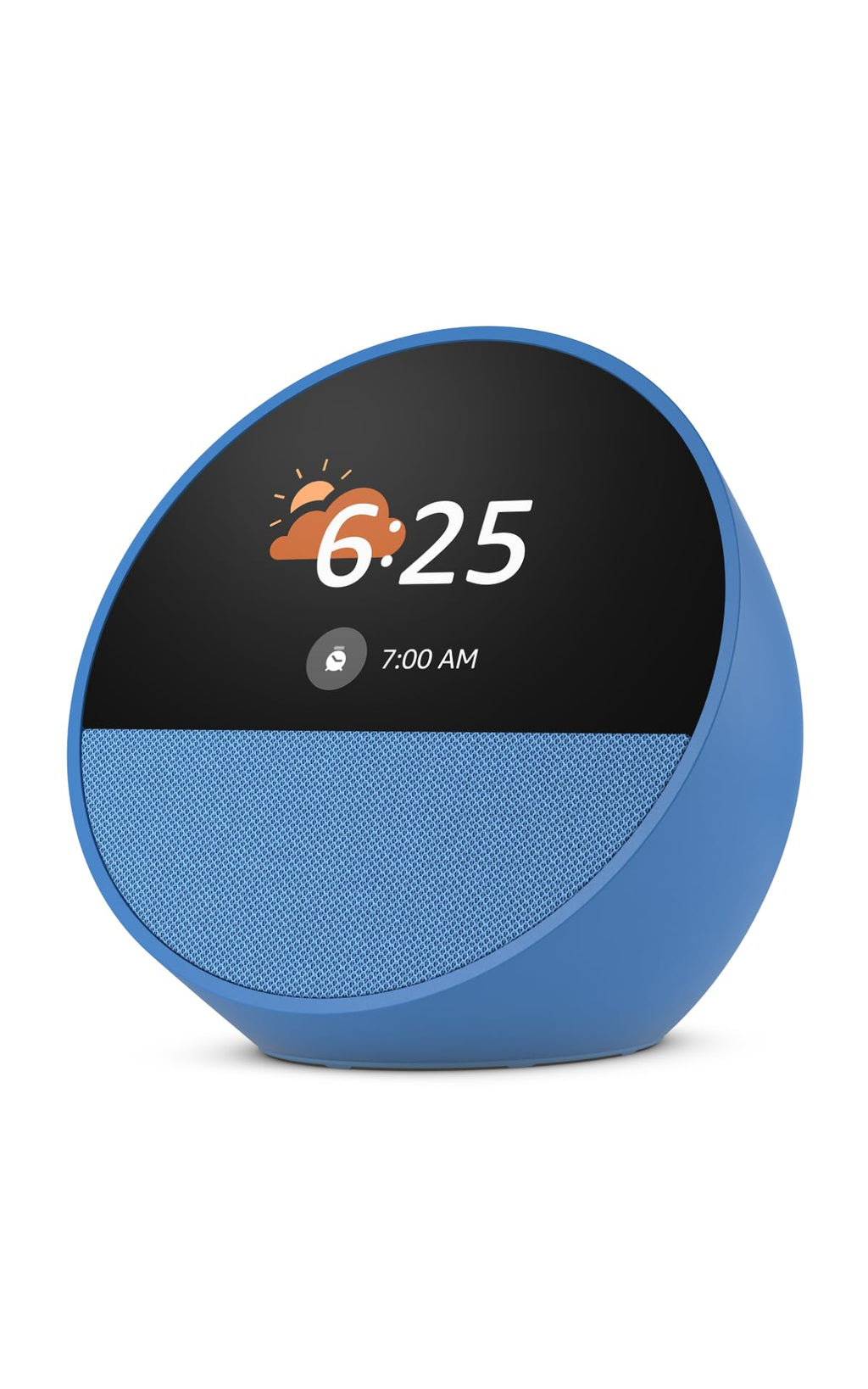 Amazon Echo Spot (latest model), Smart alarm clock with vibrant sound, Alexa and Bluetooth | Blue